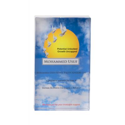 Image of Promotional 75cm x 125cm Optical Crystal Rectangle Award