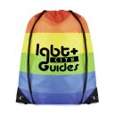 Image of Promotional Rainbow Drawstring Bag