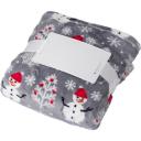 Image of Flannel fleece snowmen blanket (260 gr/m2)